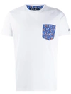 Mc2 Saint Barth Printed Patch Pocket T In White