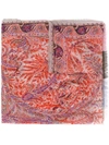 Etro Paisley Printed Scarf - Pink