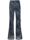 Missoni Tweed Structured Trousers - Blue