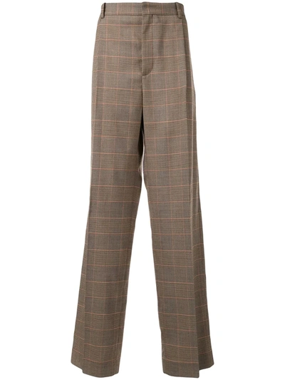 Botter Classic Check Trousers In Brown