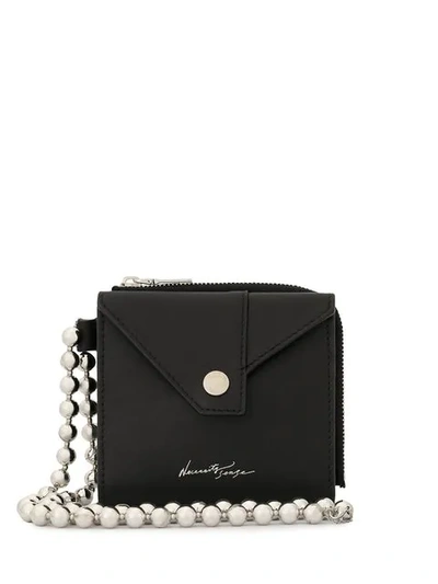 Necessity Sense Necessity Necklace Wallet In Black