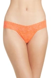 Hanky Panky Signature Lace Low Rise Thong In Tangelo Orange