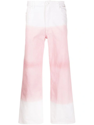 Eckhaus Latta Opening Ceremony Wide Leg Jeans In Pink
