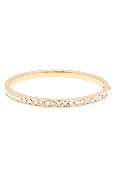 Ted Baker Clemara Crystal Hinge Bangle In Crystal/ Gold