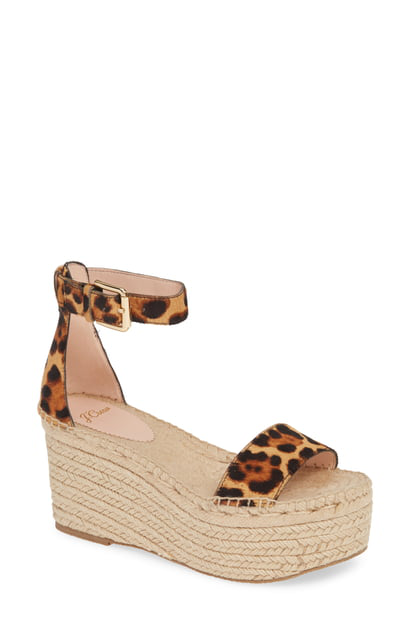 j crew leopard print sandals