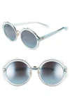 Kate Spade Karries 52mm Round Sunglasses In Blue