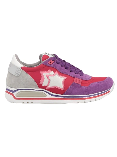 Atlantic Stars Leather And Tech Fabric Sneaker