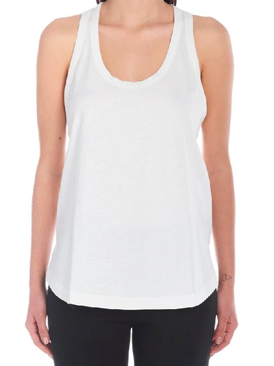 Ann Demeulemeester Pleated Tank Top In White