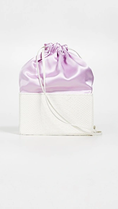 Altaire Box Bag In White/lilac