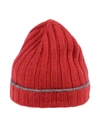 Brunello Cucinelli Hats In Maroon