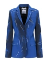 Moschino Suit Jackets In Bright Blue