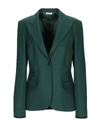 P.a.r.o.s.h Suit Jackets In Dark Green