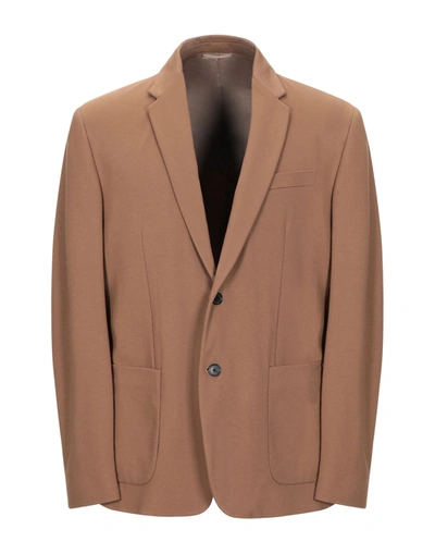 Dondup Suit Jackets In Camel