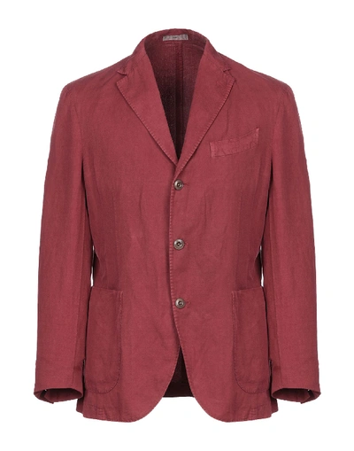 Boglioli Blazer In Maroon