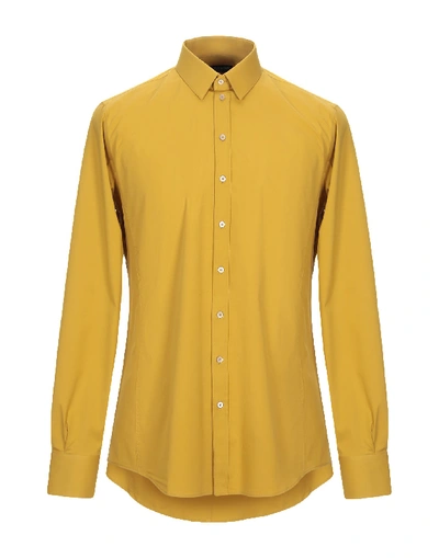 Dolce & Gabbana Shirts In Ocher