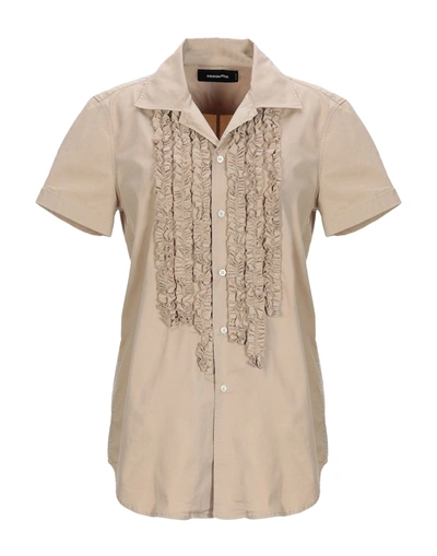 Dsquared2 Shirts In Beige