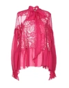 Givenchy Lace Shirts & Blouses In Fuchsia