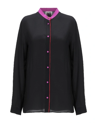 Fausto Puglisi Silk Shirts & Blouses In Black