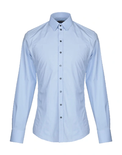 Dolce & Gabbana Solid Color Shirt In Sky Blue