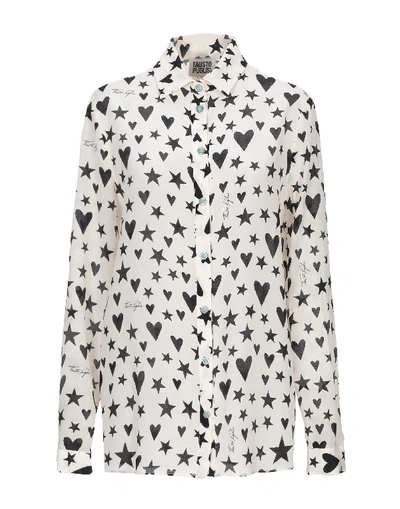 Fausto Puglisi Patterned Shirts & Blouses In Ivory