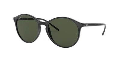 Ray Ban Highstreet 55mm Round Sunglasses In Green Classic G-15