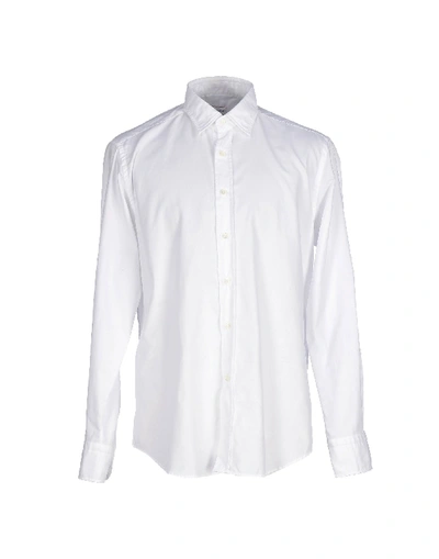 Glanshirt Solid Color Shirt In White