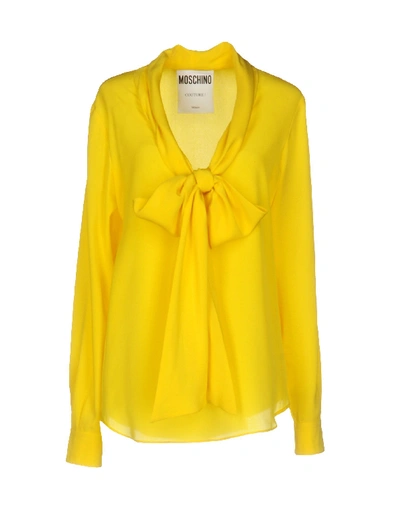 Moschino Blouse In Yellow