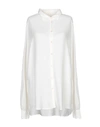 Massimo Alba Solid Color Shirts & Blouses In Ivory