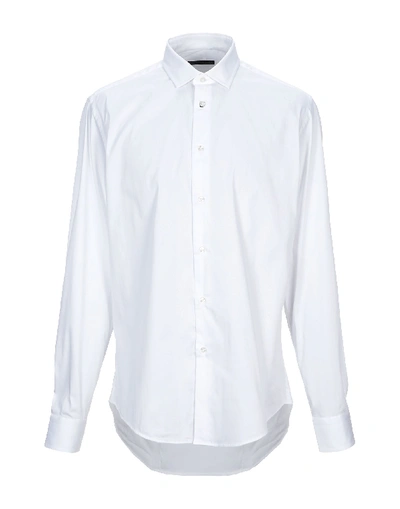 Brian Dales Solid Color Shirt In White