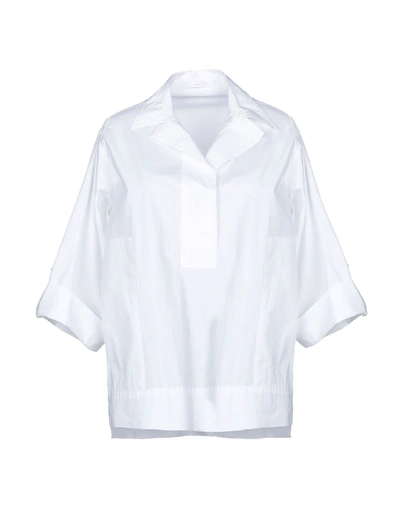 Bagutta Solid Color Shirts & Blouses In White