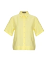 Dolce & Gabbana Linen Shirt In Yellow