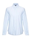 Glanshirt Solid Color Shirt In Sky Blue