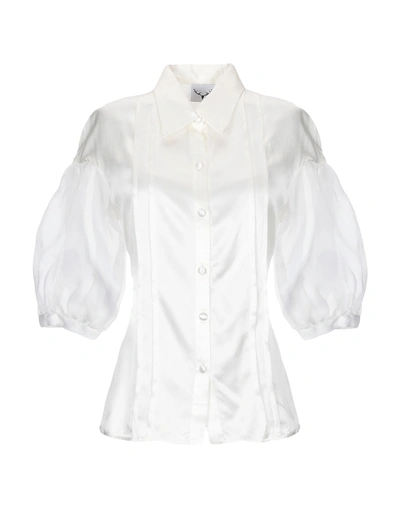 Leitmotiv Silk Shirts & Blouses In White