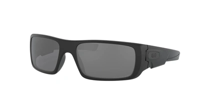 Oakley Men's Rectangle Sunglasses, Oo9239 60 Crankshaft In Black Iridium Polarized