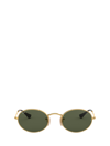 Ray Ban Ray-ban Oval Sunglasses With Brow Bar In Arista