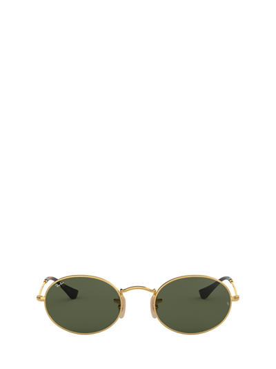 Ray Ban Ray-ban Oval Sunglasses With Brow Bar In Arista