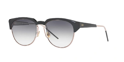 Dior Spectral 8 Semi-rimless Sunglasses In Black