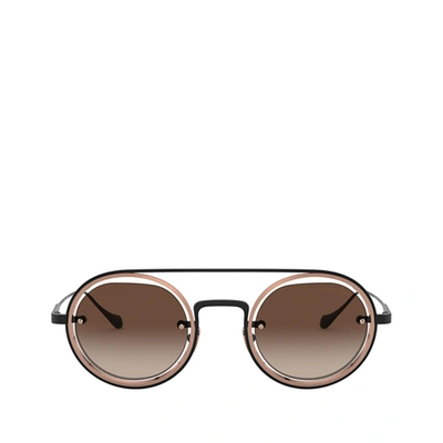 Giorgio Armani Ar6085 Matte Black / Bronze Sunglasses In Brown Gradient
