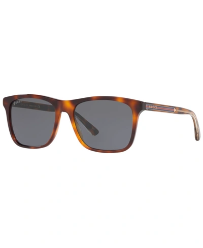 Gucci Gg0381sn Square-frame Sunglasses In Brown
