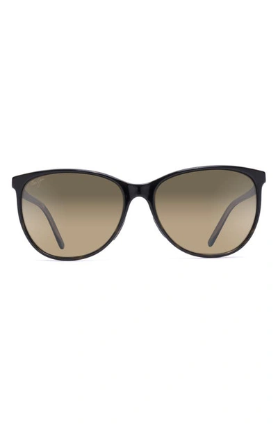 Maui Jim Ocean Polarized Square Sunglasses, 57mm In Bronze Gradient Polar