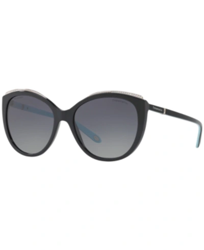 Tiffany & Co Polarized Sunglasses, Tf4134b In Gray Gradient Polar/black