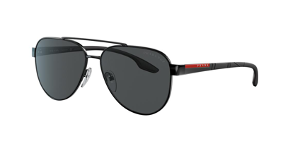 Prada Ps 58qs 1ab5w1 Rectangle Sunglasses In Polar Grey