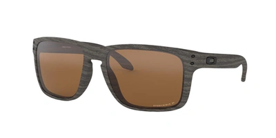 Oakley Polarized Sunglasses, Oo9417 Holbrook Xl In Woodgrain