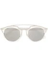 Dior Women's So Real Split Lens Mirrored Sunglasses, 48mm In Silver
