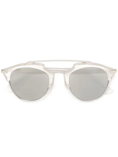 Dior Women's So Real Split Lens Mirrored Sunglasses, 48mm In Silver