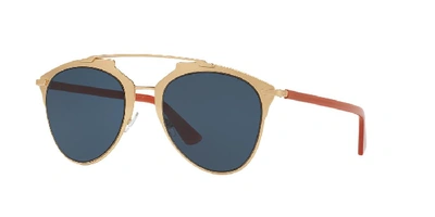 Dior Women's Reflected Mirrored Brow Bar Aviator Sunglasses, 52mm In Blue
