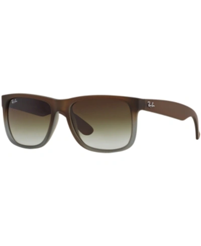 Ray Ban Ray-ban Sunglasses, Justin Gradient Rb4165 In Green Gradient
