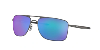 Oakley Oo4124-0657 Gauge 8 M Prizm Polarized Rectangle Sunglasses In Blue