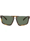 Versace Greca Aegis Sunglasses In Brown