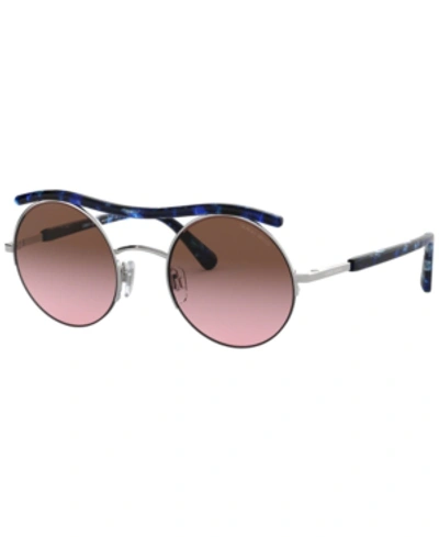 Giorgio Armani Sunglasses, Ar6082 49 In Violet Gradient Brown